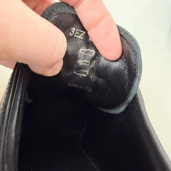 Prada Sport Leather Wedge Sneakers Black Women’s Size 37.5 - Picture 10 of 11